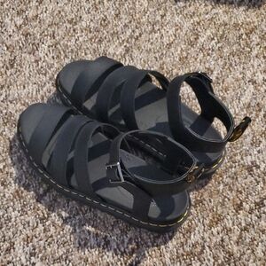 Dr. Martens Black Strap Sandals